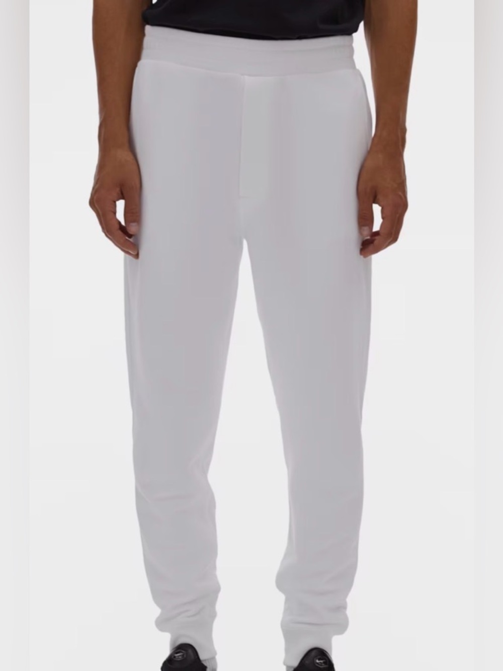 Helmut Lang White Men's Warp Jogger